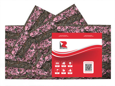 hybrid pink camouflage Craft Vinyl Sheet Pack