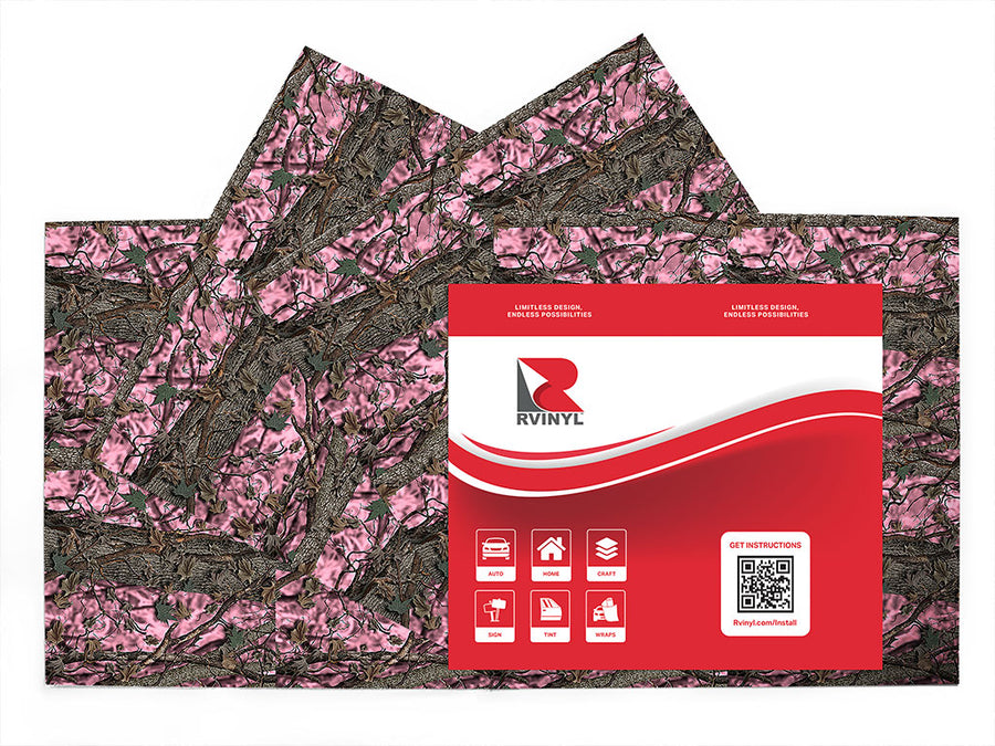 hybrid pink camouflage Craft Vinyl Sheet Pack