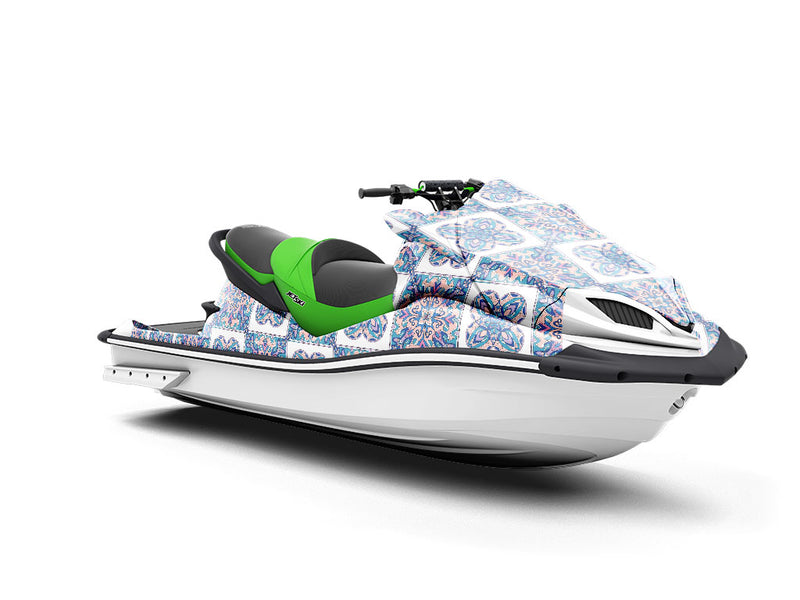 Hydrangea Tile Jet Ski Vinyl Customized Wrap