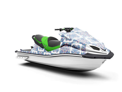 Hydrangea Tile Jet Ski Vinyl Customized Wrap