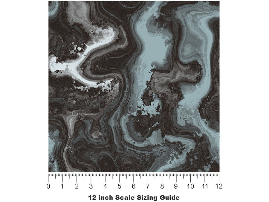 Hydraulic Flow Epoxy-Resin Vinyl Film Pattern Size 12 inch Scale~Rwraps Hydraulic Flow Epoxy-Resin Sizing Chart~3