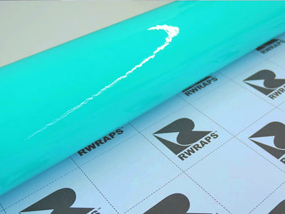 Rwraps Hyper Gloss Turquoise Film~Rwraps Hyper Gloss Turquoise Vinyl Roll~1