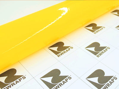 Rwraps Hyper Gloss Yellow Film~Rwraps Hyper Gloss Yellow Vinyl Roll~1
