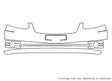 accent 3M Clear Bra Bumper Precut PPF Diagram