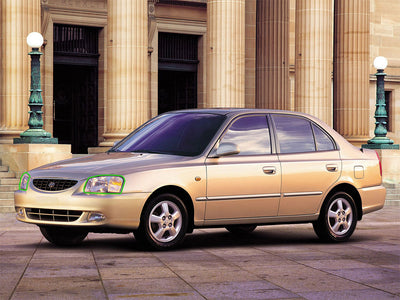 hyundai accent 2003-2005 Headlight Protection Installation Location