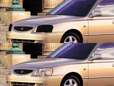 hyundai accent 2003-2005 Headlight Tint Appearance
