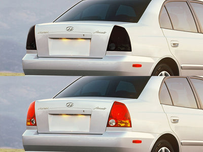 accent (sedan) Before and After Smoked Taillights