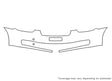 accent 3M Clear Bra Bumper Precut PPF Diagram
