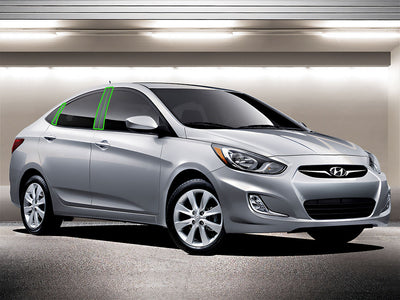 hyundai accent 2006-2011 (sedan) Pillar Post Trim Installation Location