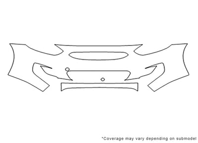 accent Avery Dennison Clear Bra Bumper Precut PPF Diagram