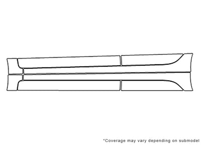 accent 3M Clear Bra Door Cup Precut PPF Diagram