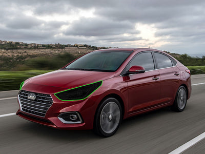 hyundai accent 2018-2022 Headlight Tint Location