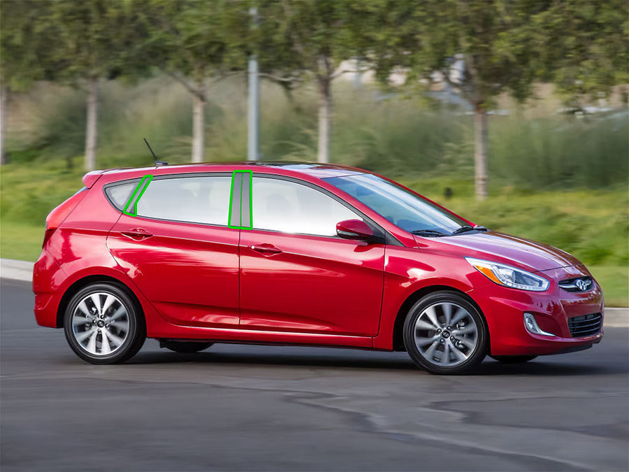 hyundai accent 2012-2017 (sedan) Pillar Post Trim Installation Location