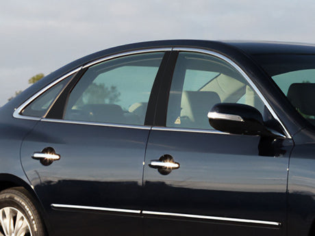 hyundai azera 2006-2011 (sedan) Gloss Black Pillar Cover Diagram