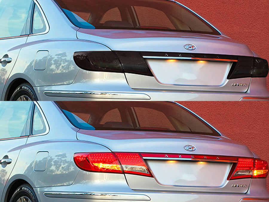 azera Before and After Smoked Taillights