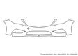 azera 3M Clear Bra Bumper Precut PPF Diagram