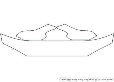 elantra 3M Clear Bra Hood Precut PPF Diagram