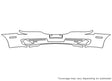 elantra 3M Clear Bra Bumper Precut PPF Diagram