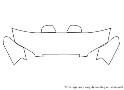 elantra Avery Dennison Clear Bra Hood Precut PPF Diagram