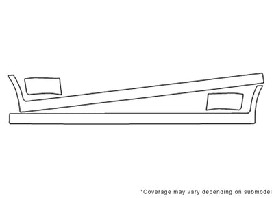 elantra Avery Dennison Clear Bra Door Cup Precut PPF Diagram