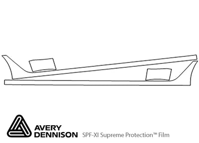 elantra Avery Dennison Clear Bra Door Cup Precut PPF Diagram