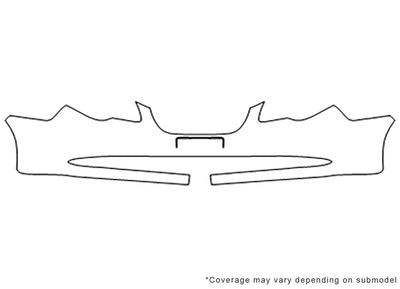 elantra 3M Clear Bra Bumper Precut PPF Diagram