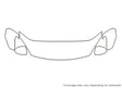 elantra 3M Clear Bra Hood Precut PPF Diagram