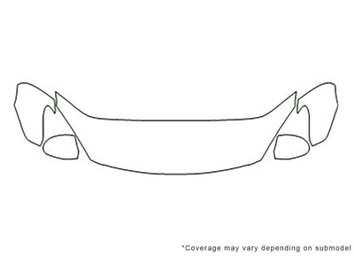 elantra Avery Dennison Clear Bra Hood Precut PPF Diagram