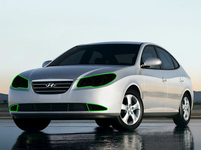 hyundai elantra 2007-2010 (sedan) Headlight Tint Location