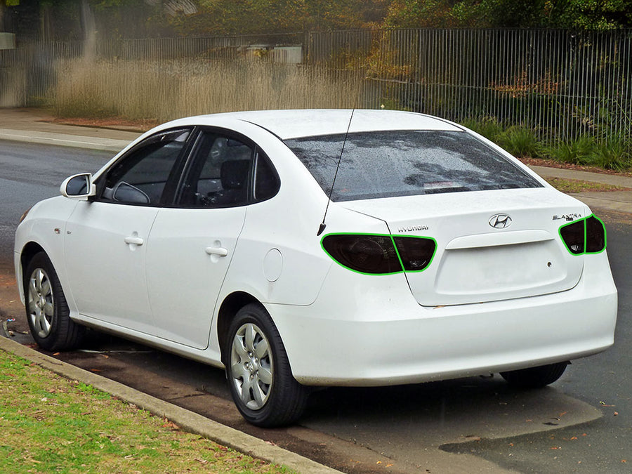 elantra Tail Light Tint Installation Points