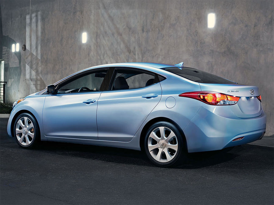 hyundai elantra 2009-2012 (touring) Brushed Aluminum Black Pillar Trim