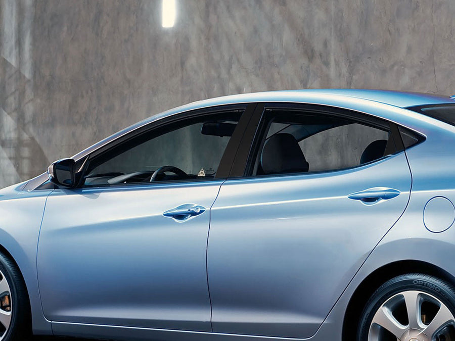 hyundai elantra 2009-2012 (touring) Matte Black Pillar Cover Diagram