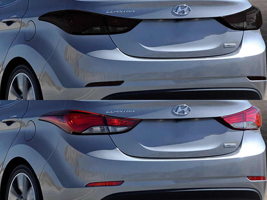 elantra (sedan) Before and After Smoked Taillights