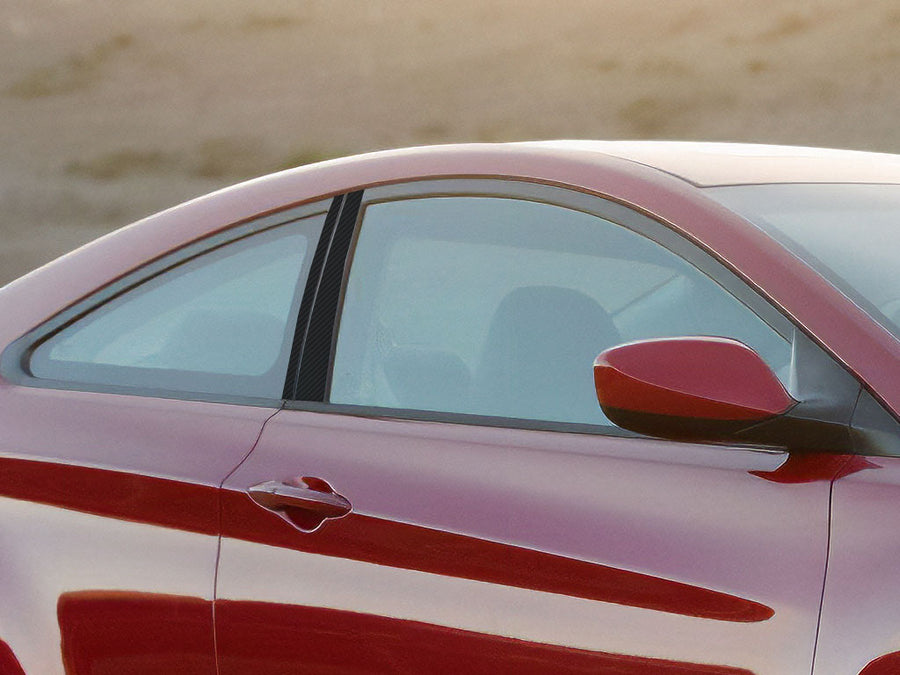 hyundai elantra 2013-2014 (coupe) Carbon Fiber Pillar Cover Diagram