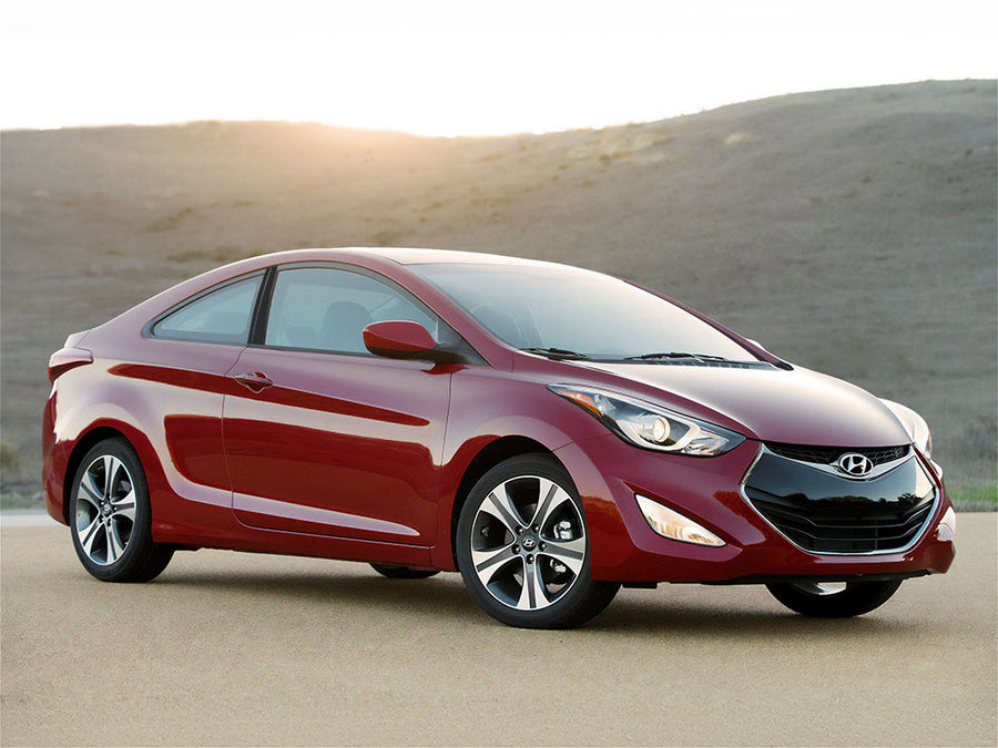hyundai elantra 2013-2014 (coupe) Piano Black Pillar Trim