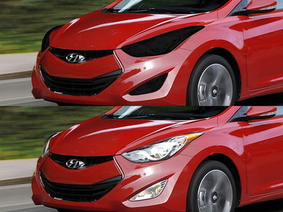 hyundai elantra 2013-2015 (coupe) Headlight Tint Appearance