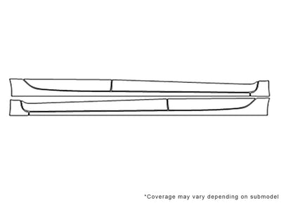 elantra Avery Dennison Clear Bra Door Splash Precut PPF Diagram