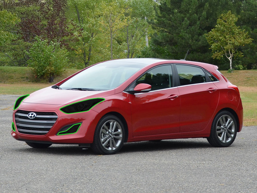 hyundai elantra 2013-2017 (gt) Headlight Tint Location