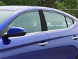 hyundai elantra 2013-2020 (gt) Gloss Black Pillar Cover Diagram