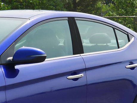 hyundai elantra 2013-2020 (gt) Matte Black Pillar Cover Diagram