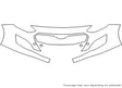 elantra Avery Dennison Clear Bra Bumper Precut PPF Diagram