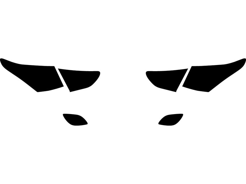 elantra (gt) Precut Tail Light Tint Diagram