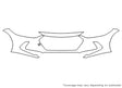 elantra 3M Clear Bra Bumper Precut PPF Diagram