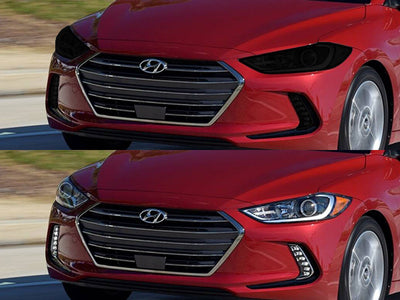 hyundai elantra 2017-2018 (sedan) headlight tint Headlight Tint Appearance