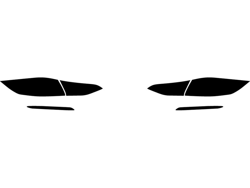 elantra (sedan) Precut Tail Light Tint Diagram