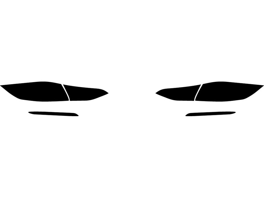 elantra (sedan) Precut Tail Light Tint Diagram