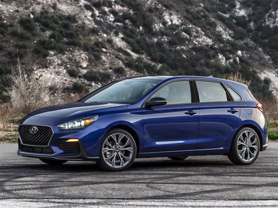 hyundai elantra 2017-2020 (sedan) Brushed Aluminum Black Pillar Trim