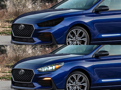 hyundai elantra 2018-2020 (gt) Headlight Tint Appearance
