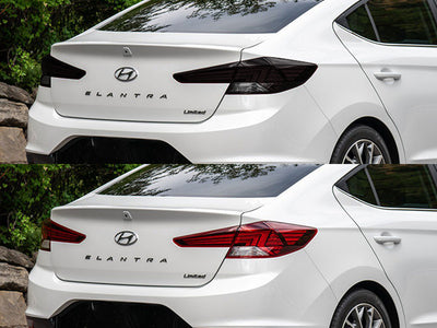elantra (sedan) Before and After Smoked Taillights