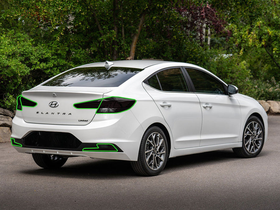elantra (sedan) Tail Light Tint Installation Points
